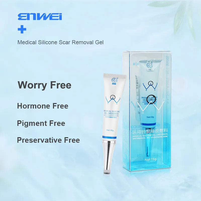 Scar Removal Cream Safe Effective Medical Silicone Acne Scars Gel Flatten Repair Burn C-Section Keloid Scars Treatment Face Body