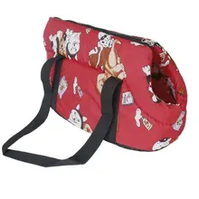 FJS-мягкая сумка на плечо для путешествий для маленьких собак/кошек-красный