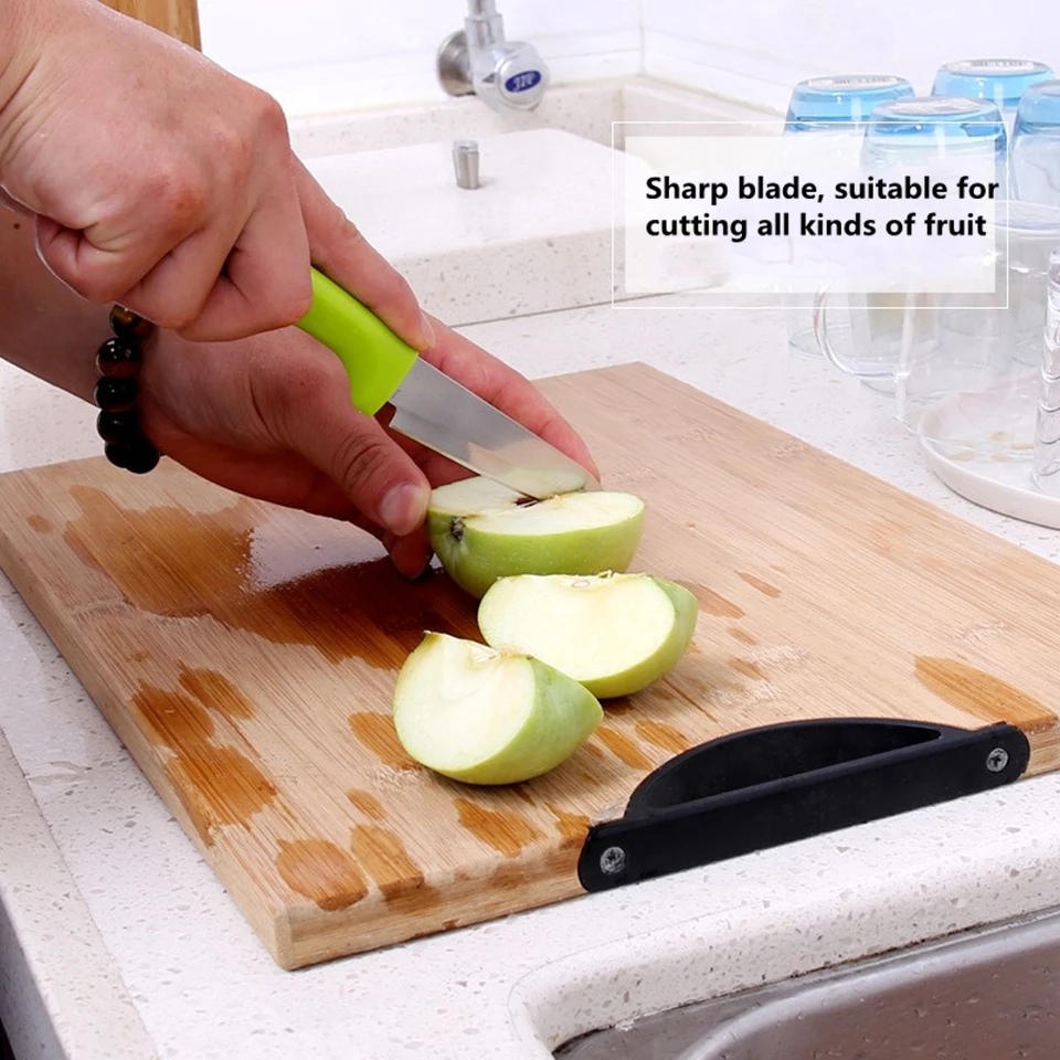 JINJIAN пятнистая сталь многоцветная ручка кухонный нож кухонные ножи набор для приготовления пищи+ нож для фруктов+ ножницы для овощей с оболочкой