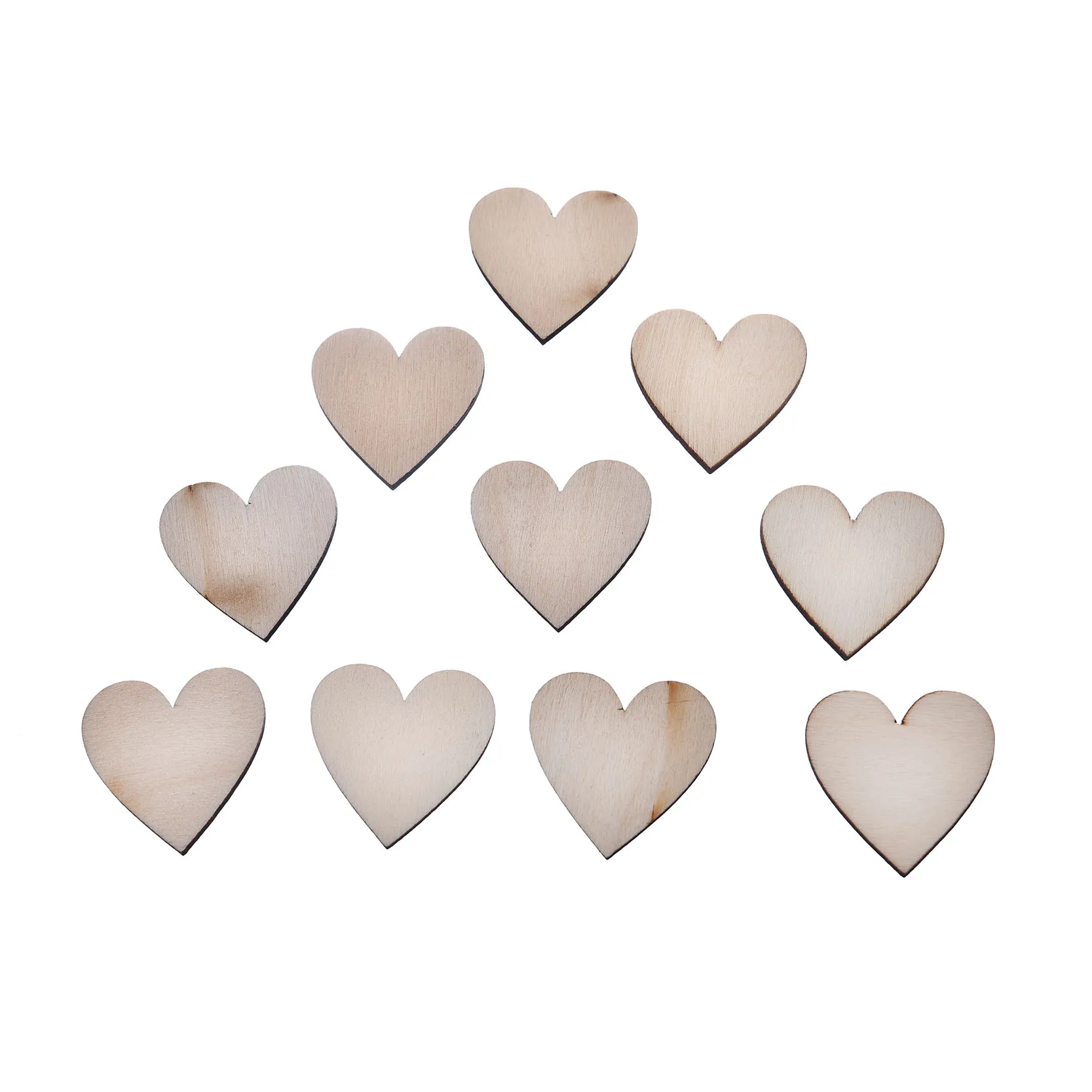 

100Pcs Heart Mixed Natural Wood Sewing Decorative Button Scrapbooking Fit Accessories Craft DIY 20*20mm
