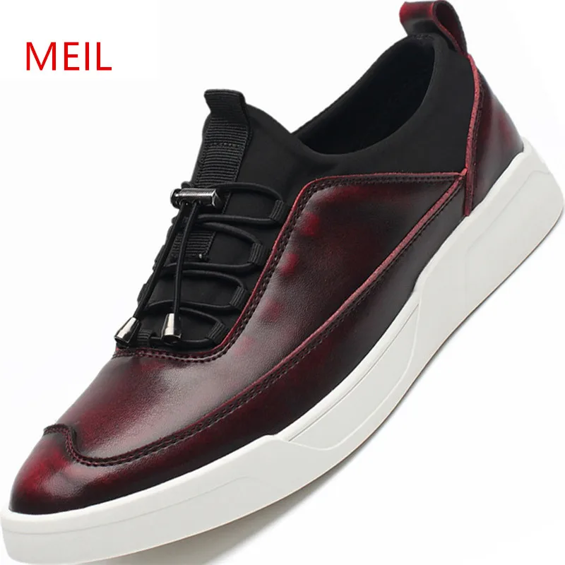 MEIL/мужская повседневная обувь; модная мягкая зимняя обувь; мужские лоферы; слипоны; chaussure homme; кожаная обувь