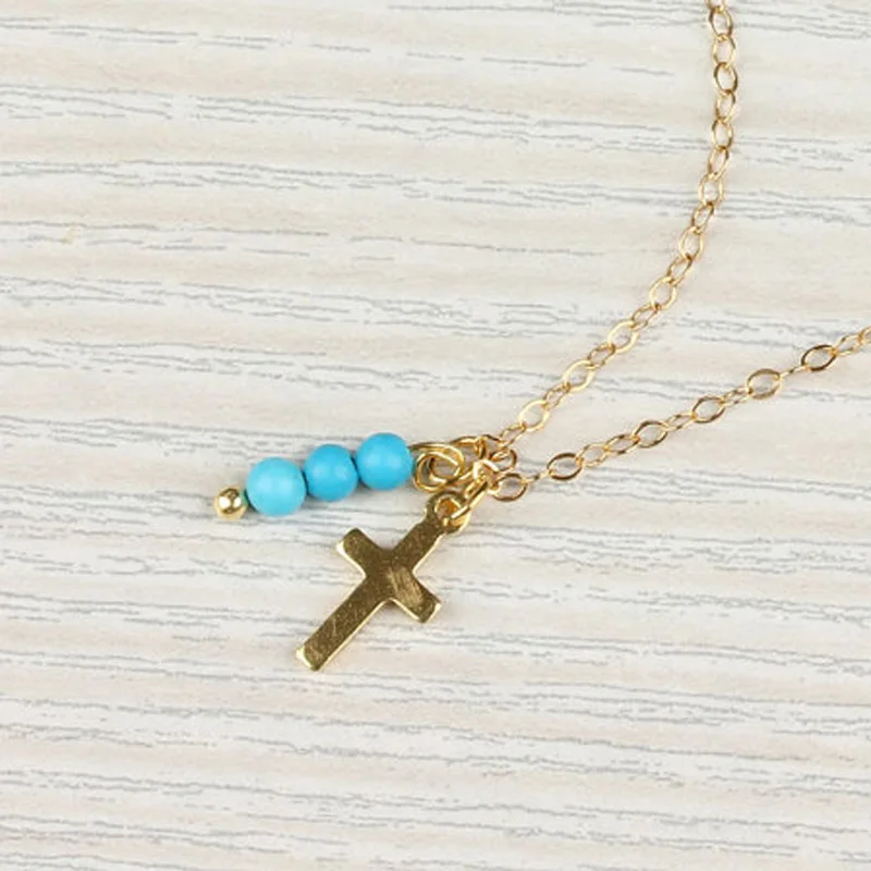 Special Cross pendant Short Clavicle Chain For Women collares populares plated Necklace Banquet indian Jewelry | Украшения и