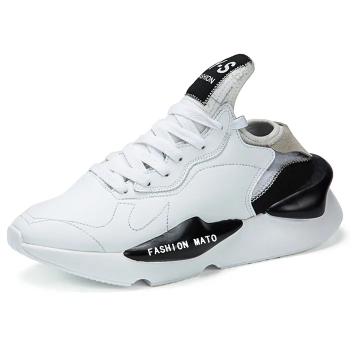VSIOVRY дышащая Спортивная обувь для мужчин Спортивная обувь для спортзала водонепроницаемые легкие кроссовки для мужчин Уличная прогулочная беговая Обувь - Цвет: White Sneakers