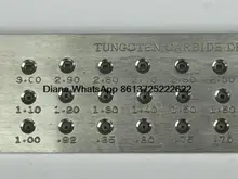 Forma cuadrada de Alambre De Carburo De Tungsteno Drawplate, Varios modelos, 3.10-5.00mm, 5.10-7.00mm, el hoyo número 20/30 Joyería Que Hace el Equipo