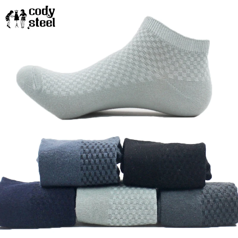 Cody стальные носки Бамбуковые мужские модные маленькие решетки мужские брендовые носки классические Универсальные мужские деловые носки 5