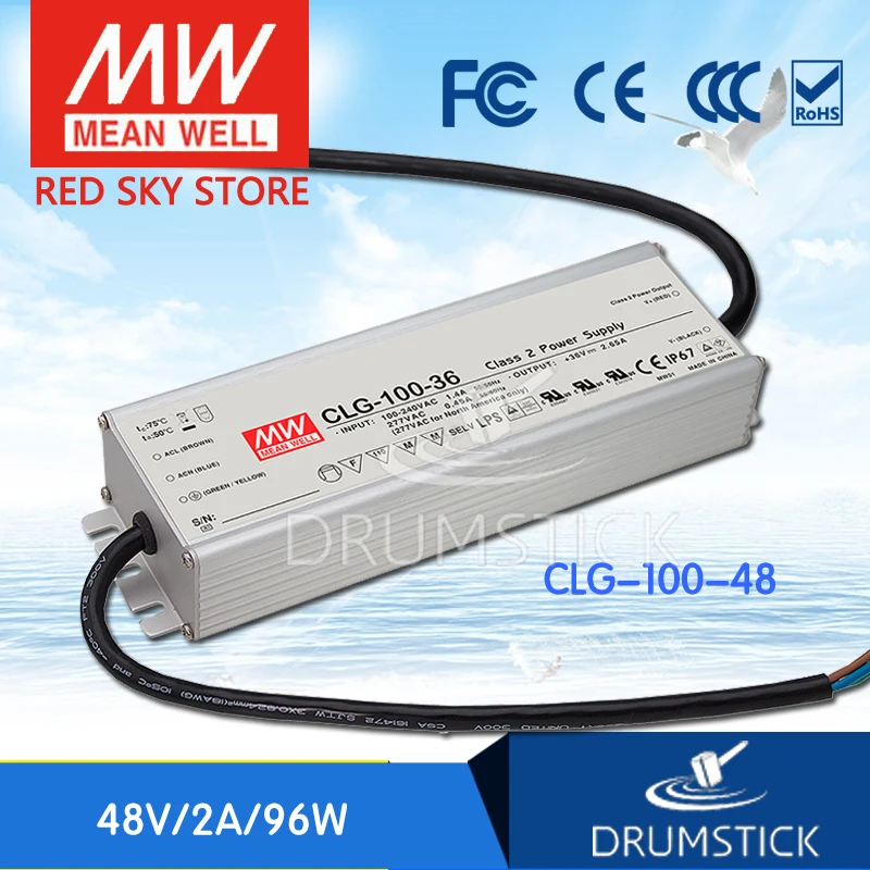 Selling Hot MEAN WELL CLG-100-48 48V 2A meanwell CLG-100 48V 96W Single Output LED Switching Power Supply