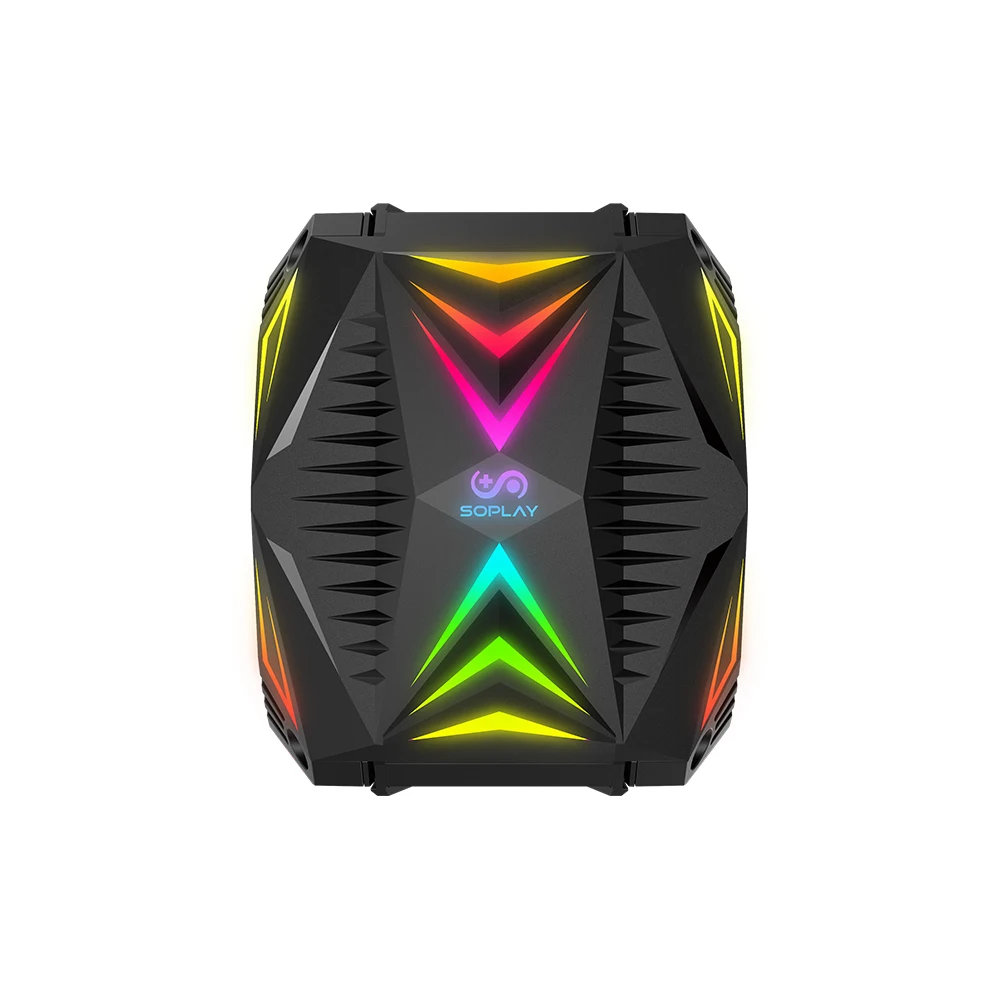 SOPLAY кулер для процессора RGB 4PIN PWM кулер для воды цветной чехол для компьютера Вентилятор Кулер Радиатор гидравлический подшипник поддержка 5 в RGB