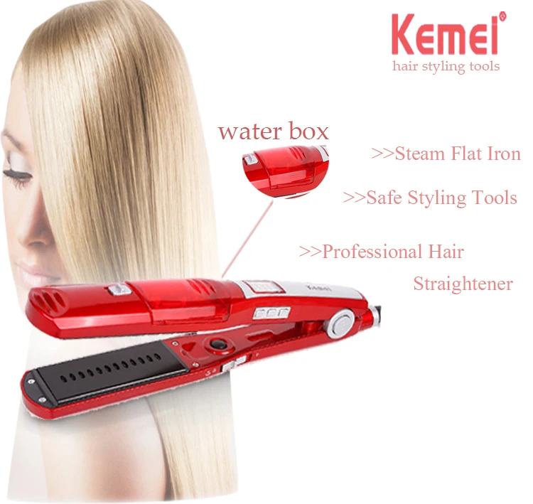 KEMEI Профессиональный Выпрямитель для кудрявых волос железные волны бигуди для волос электронный керамический кукурузный тарелка With6 Замена керамической панели