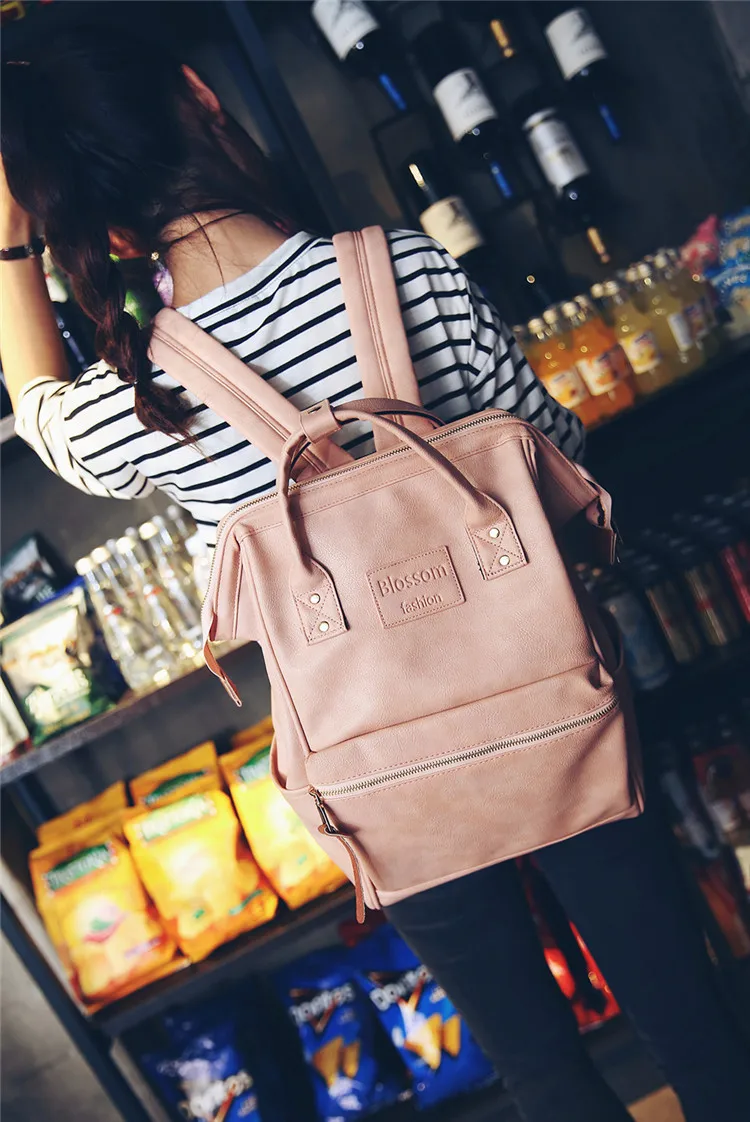 Fashion Mummy Diaper Bag Backpack Leather Waterproof Maternity Nappy Bag Large Capacity Travel Mother Handbag For Mom Baby Care (1)