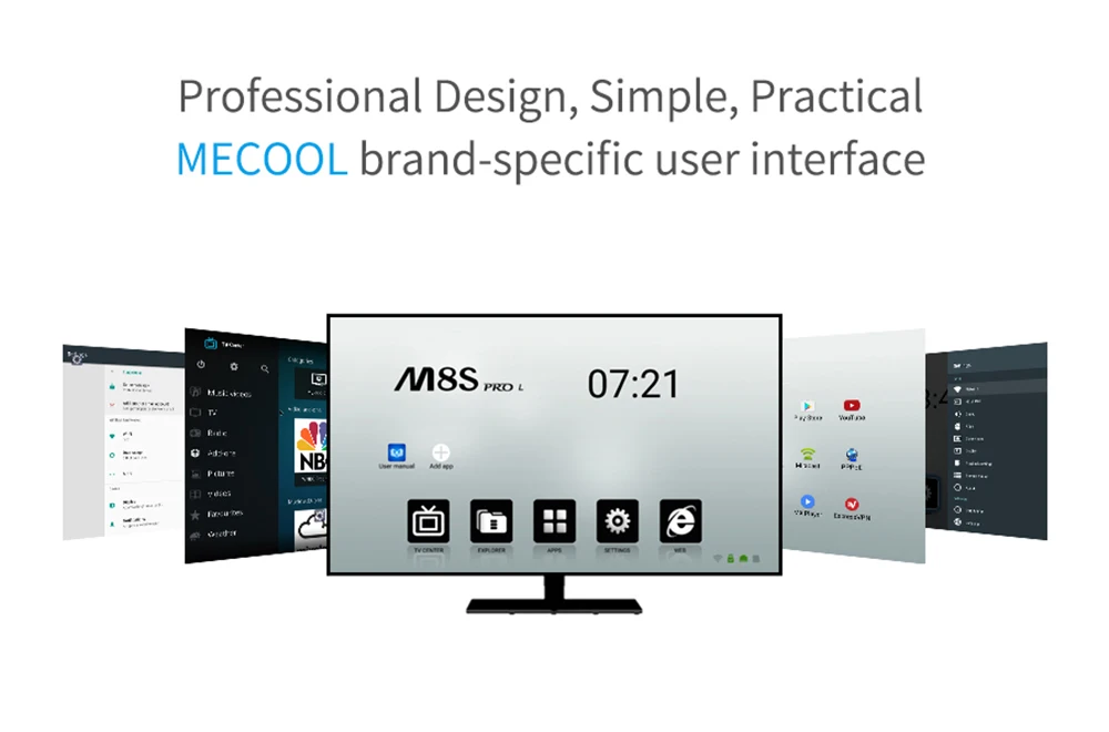 Mecool M8S PRO L Smart tv Box Android 7,1 S912 3 ГБ ОЗУ 16 Гб ПЗУ 4K 3D 1080P телеприставка IP tv Box
