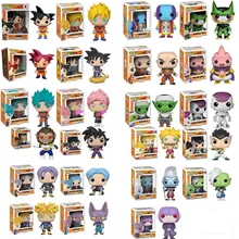 Funko Pop Anime Dragon Ball Z Super Saiyan Vinyl Action Figure Collection Model Toys For Children