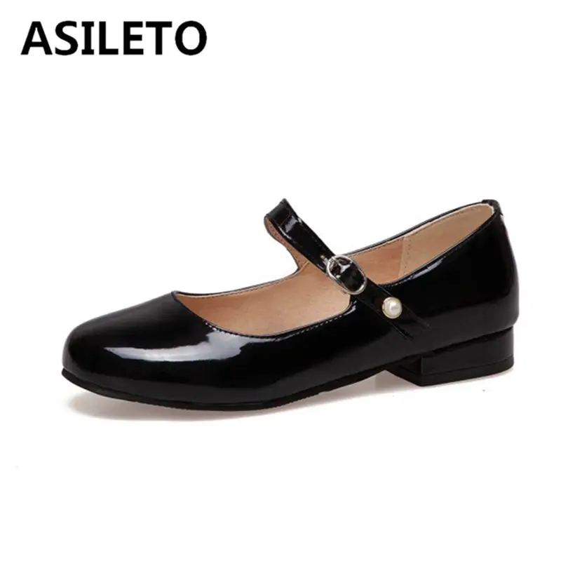 black strap shoes flat