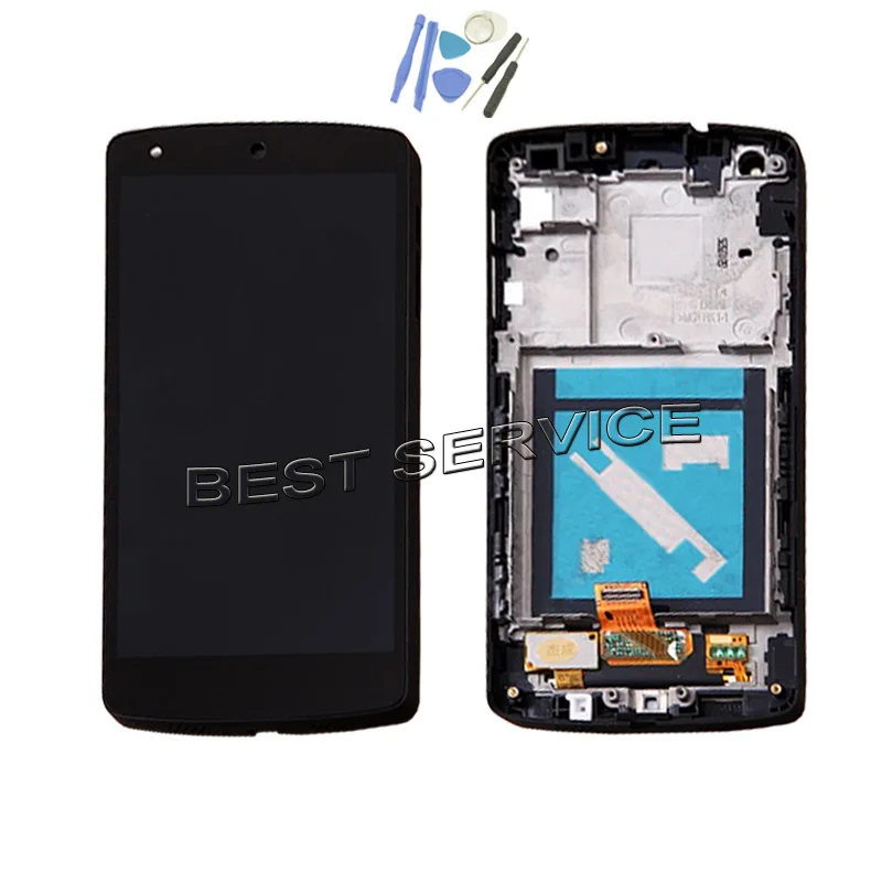 For LG Nexus 5 D820 D821 LCD Display Touch Screen Digitizer with Frame Assembly (dull polish) + tools | Мобильные телефоны и