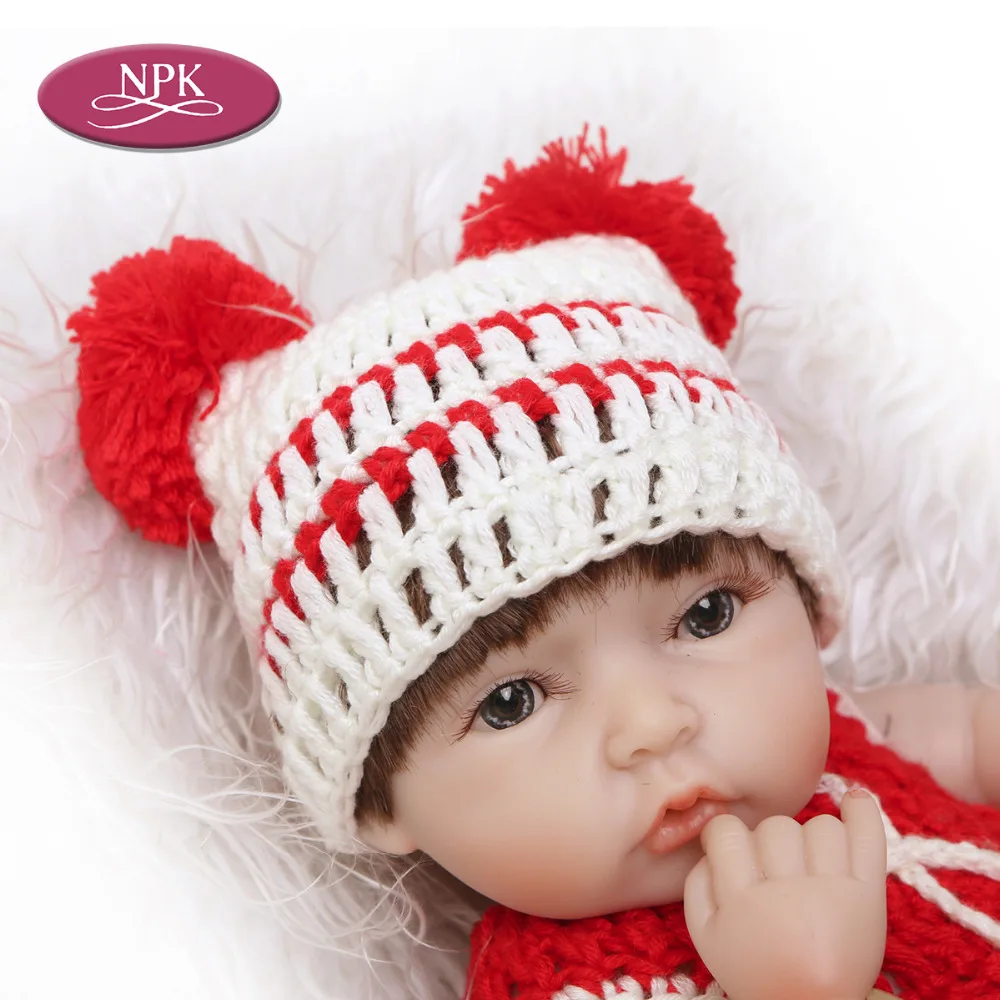 NPK 27CM MINI Baby Reborn Girl Doll Full SIlicone Vinyl Body Bathe Toys For Newborn Babies Toddler Child Best Gift 2018 Newest (7)