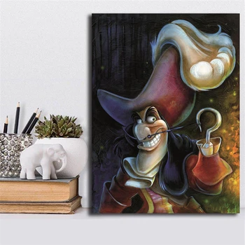 

Captain Hook Giclee By Darren Wilson Canvas Painting Print Bedroom Home Decor Modern Wall Art Oil Painting Poster Salon Pictures