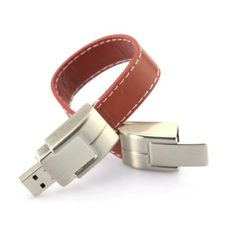 free shipping bulk cheap 4gb 8gb 16gb 32gb wearable leather usb flash