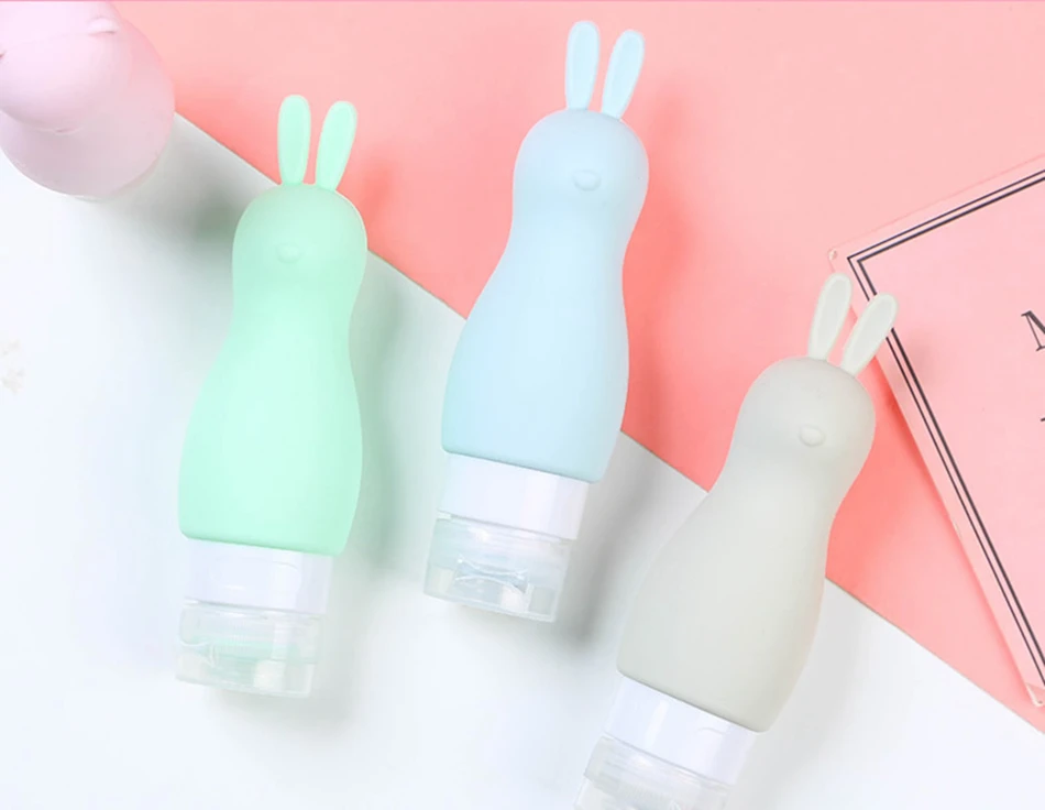 Милые Животные Силиконовые бутылки для путешествий косметический шампунь емкость для лосьона трубки сжимать аксессуары для путешествий