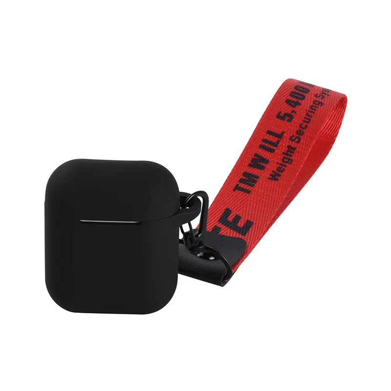 black Силиконовый чехол для Airpods противоударный чехол для гарнитура для Airpods чехол s Air Pods чехол - Цвет: black