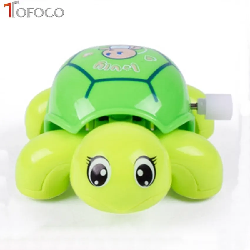 Tofoco милый ребенок животных черепаха Образование игрушка Заводной Wind-Up смешно ребенка Игрушечные лошадки ветер Игрушечные лошадки