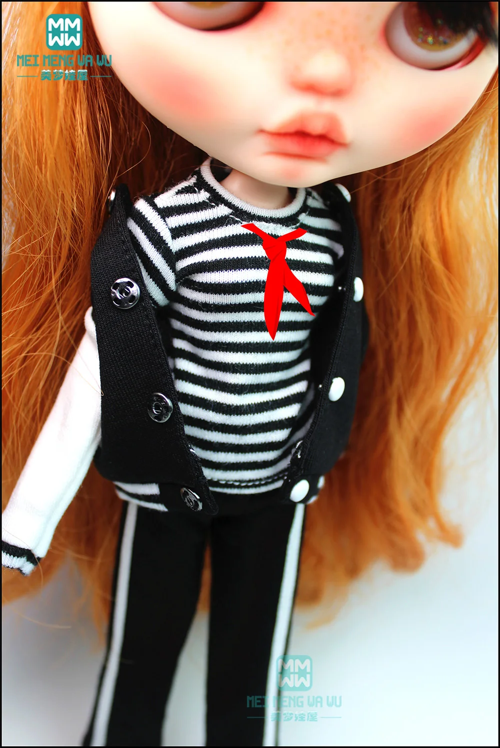 

1PCS Blyth Doll Clothes fashion jacket, T-shirt, sweatpants for Blyth Azone 1/6 doll accessories