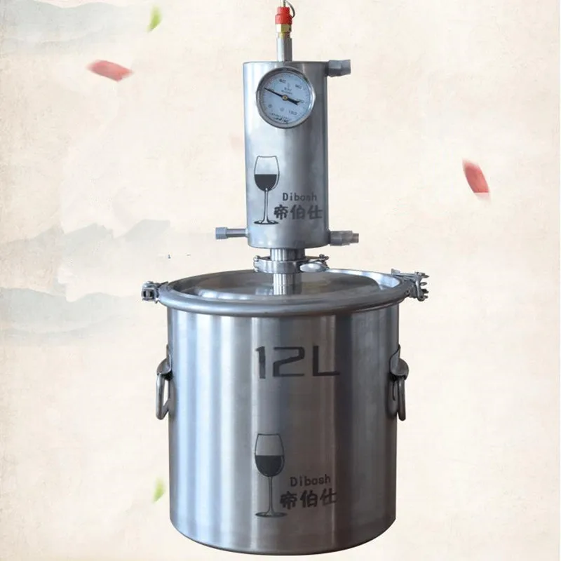 

12/20 L Liters 3/5 Gal Household Still Moonshine Still Transformer Brew Kit Alcohol Distiller Stainless Steel Wine Making