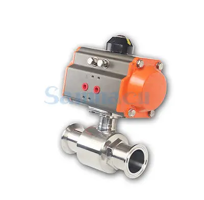 

3/4"-2" SUS304 Stainless Steel Sanitary Pneumatic 1.5" 2" Tri Clamp Ball Valve For Homebrew