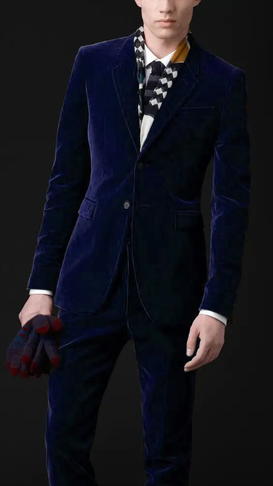 2017-Latest-Coat-Pant-Designs-Green-Colorful-Velvet-Men-Suit-Formal-Skinny-Blazer-Simple-Tuxedo-Custom (1)