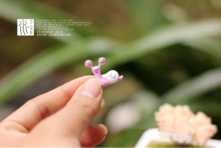 10 шт.! Волшебный сад Mini Snail кукольный дом фигурка бонсай украшение для дома