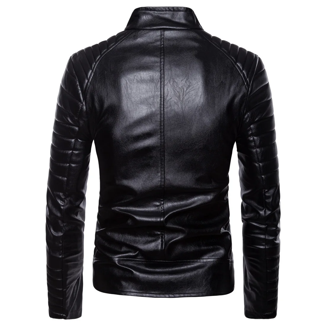 Brand men's clothing direct aowofs2018 men's classic diagonal pull leather high quality motorcycle leather jacket leather jacket