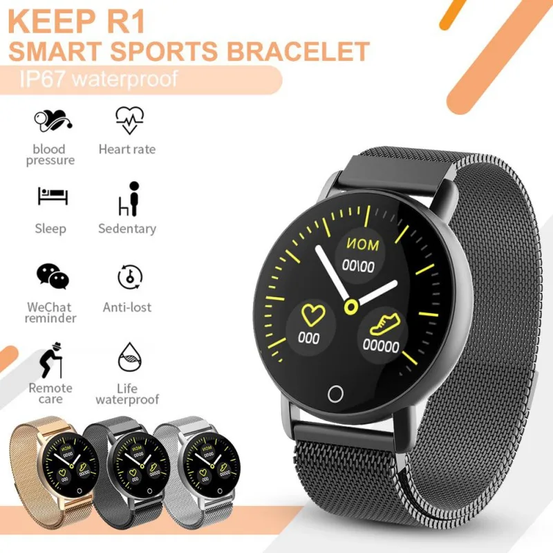 

New R1 Smart Health Watch ECG+PPG Blood Pressure Heart Rate ECG Multi-function Smart Bracelet