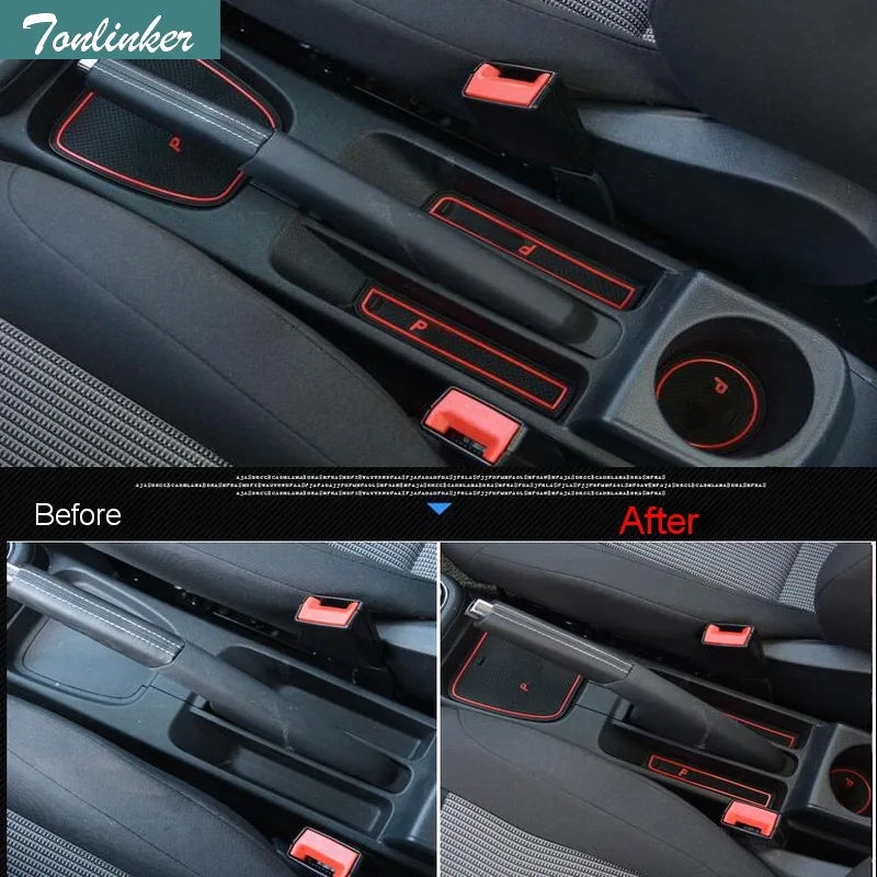 Aiming Car Porte Groove Coussins antidérapants Porte Fente Pad Automatique Anti-poussière Intérieur Mat pour VW Polo Volkswagen 11-16 