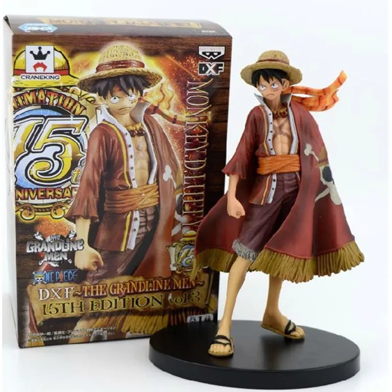 

ONE PIECE DXF Grand Air route 15th Anniversary Monkey D. Luffy PVC Action Figure Collection Model Toy Doll Y341