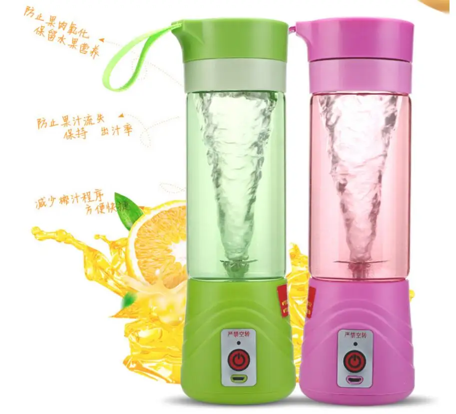 usb electric fruit juicer handheld saft mixer saft tasse flasche grün