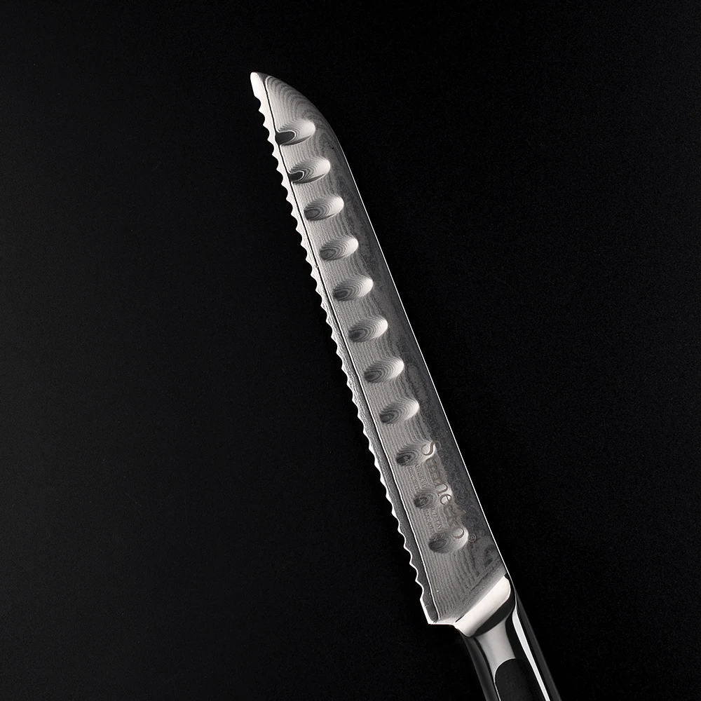 SUNNECKO 6 шт Кухня Набор ножей Slicer утилита Santoku шеф-повар Ножи ножи японский Дамаск VG10 Сталь Sharp G10 ручка