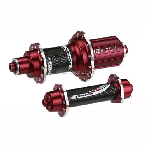 TK520TBT * RED Token TK520TBT Carbon Road Bike Hub set Ceramic Bearing