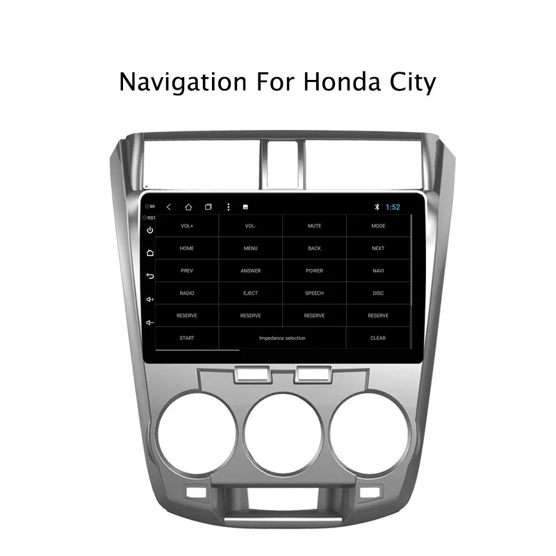 Best NAVITOPIA 10.1inch 2G RAM 32G ROM Android 8.1 Car DVD Multimedia GPS Navigation for Honda City 2008 2009 2010 2011 2012-2014 7