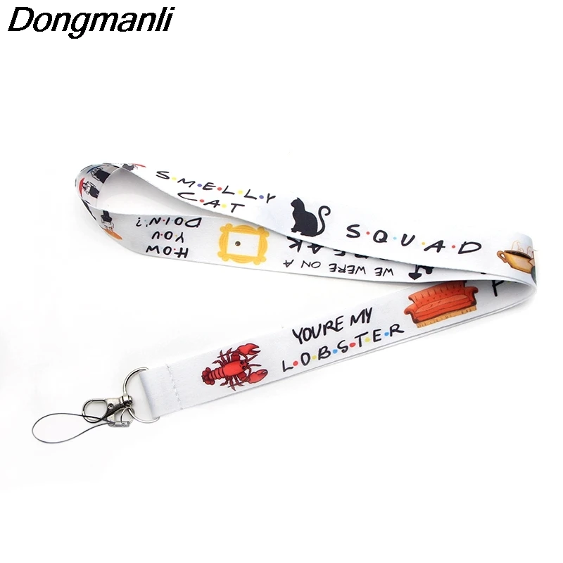 P3087 Dongmanli значок на цепочке для ТВ шоу друзей идентификационный веревка брелок