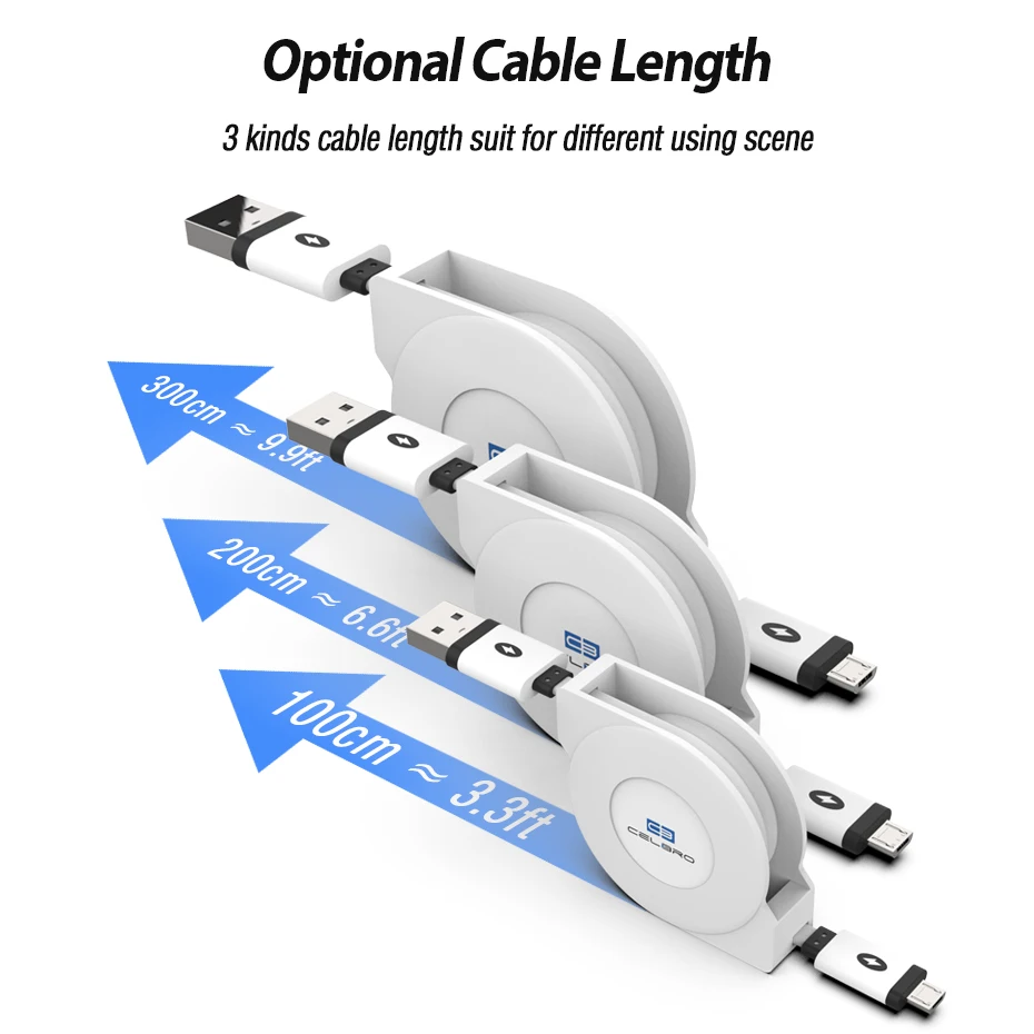 Micro USB кабель 3 м 2 м 1 м выдвижной плоский Лапша Android зарядный кабель шнур для huawei P8 P9 Lite Y3 Y5 Y6 Y7 Y9 Pro Prime