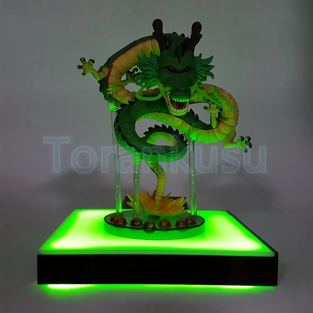 

Dragon Ball Z Action Figure Shenron LED Effect Base DIY Display Toy Anime Dragon Ball Super Saiyan Collectible Model Doll DIY161