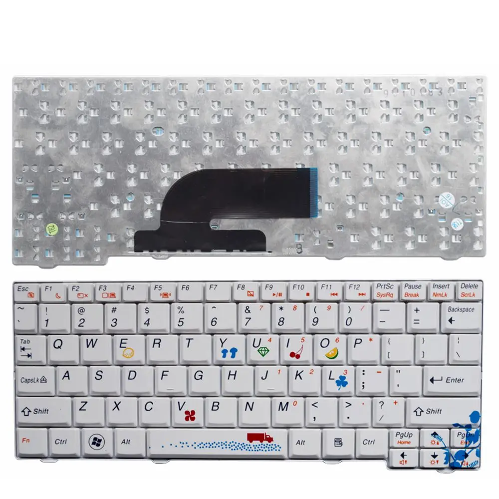 GZEELE для lenovo IdeaPad S10-2c S10-3c США белая цветная клавиатура