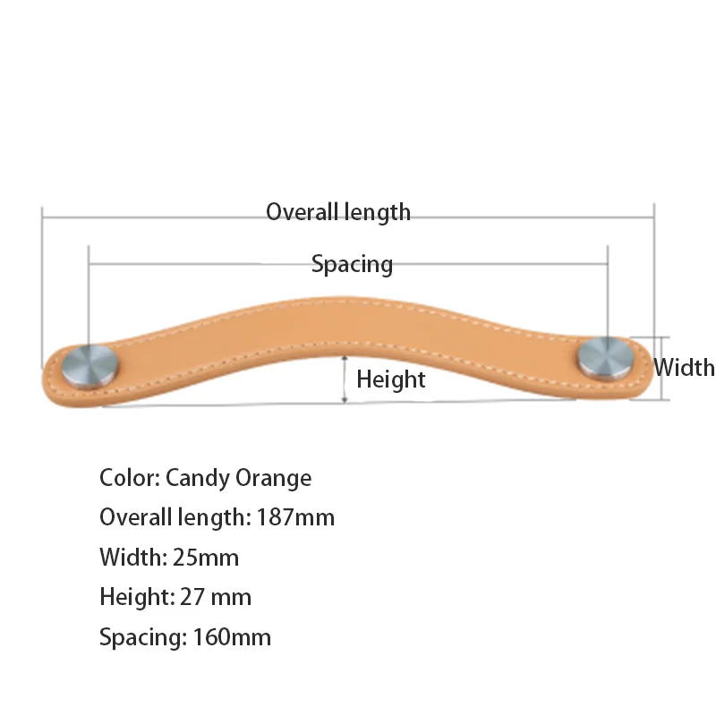Кожаная ручка для мебели, современный минималистичный стиль, кожаная ручка, Детская дверная ручка, ручка для ящика шкафа
