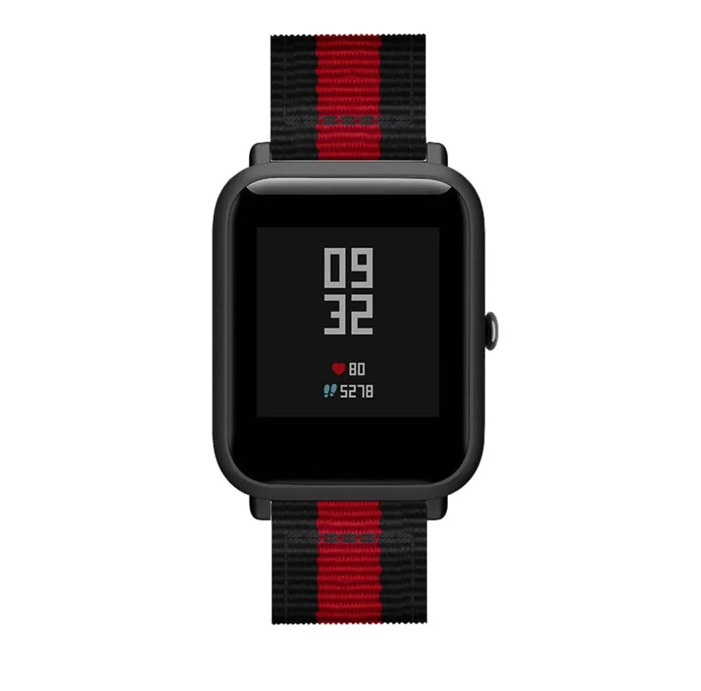 20 мм ремешок для часов Huami Amazfit Bip Youth Lite браслет спортивные хорошие аксессуары браслет Нейлон Замена