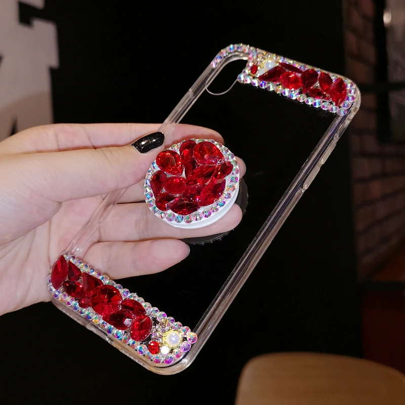 Популярные разъем чехол для телефона Google Pixel 2 3 XL алмаз расширяя держатель