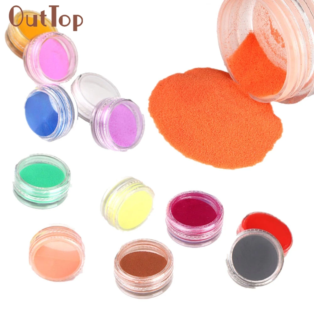 12 Colors Acrylic Carving Powder Dust UV Gel Design 3D Tips Decoration