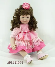 Fashion vinyl silicone reborn baby dolls accompany sleeping handmade lifelike princess toddler doll kid christmas boutique gifts