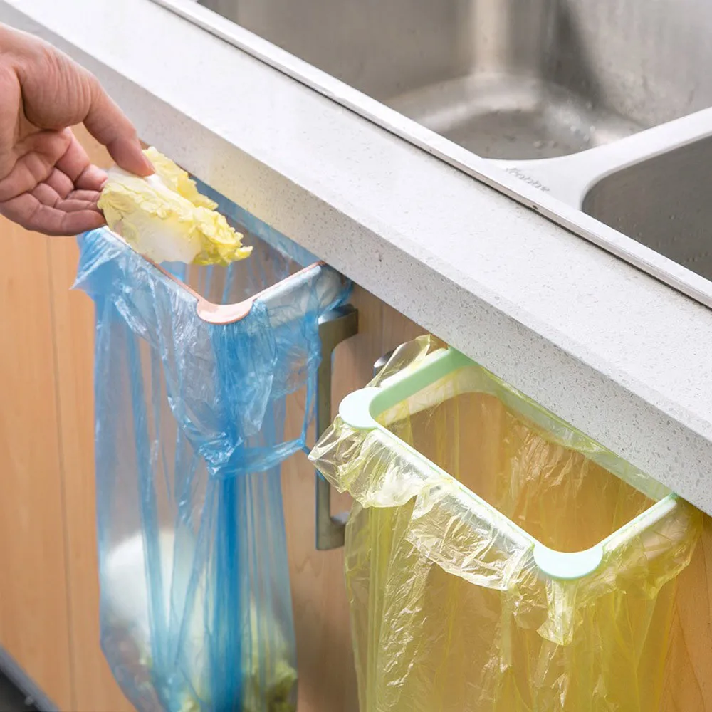 1 шт. висит Кухня шкаф многофункциональный домашний уборная шкаф Пластик багажника Подставка для хранения мешки для мусора стойки 10Jun 25