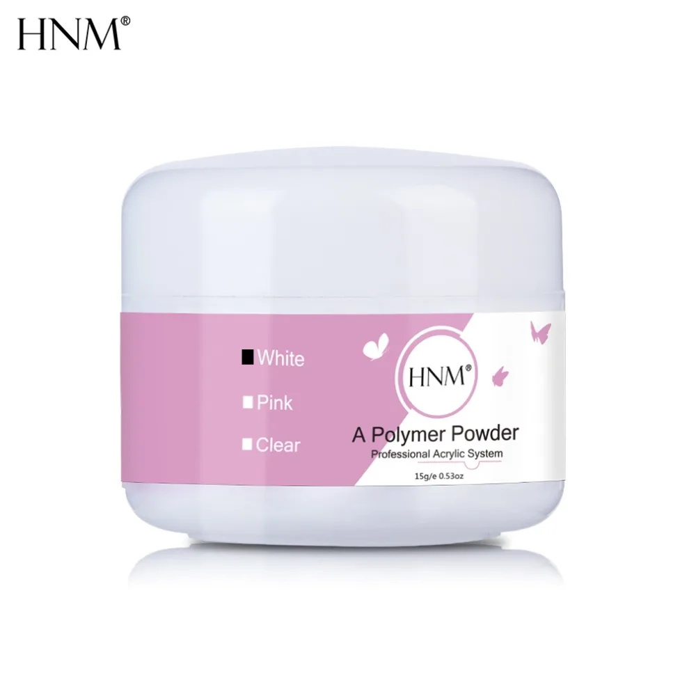 HNM 15g 3 Color White Pink Clear Nail Art Crystal Liquid Manicure Professional Acrylic Powder Crystal Tip Builder Transparent HNM 15g 3 Color White Pink Clear Nail Art Crystal Liquid Manicure Professional Acrylic Powder Crystal Tip Builder Transparent
