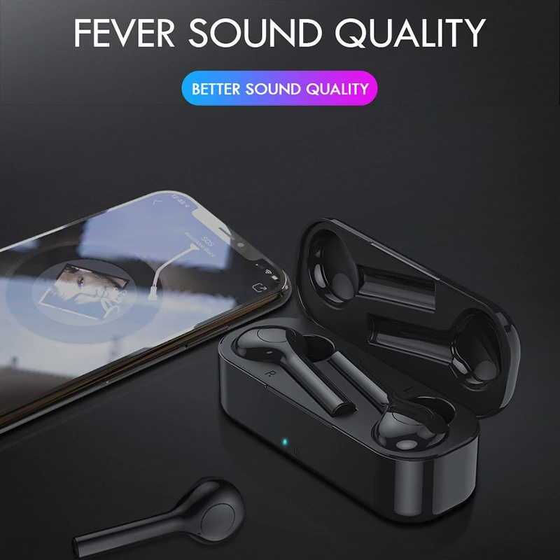 TW08 Bluetooth наушники мини двойной V5.0 беспроводные 3D стерео звук гарнитура для Xiaomi