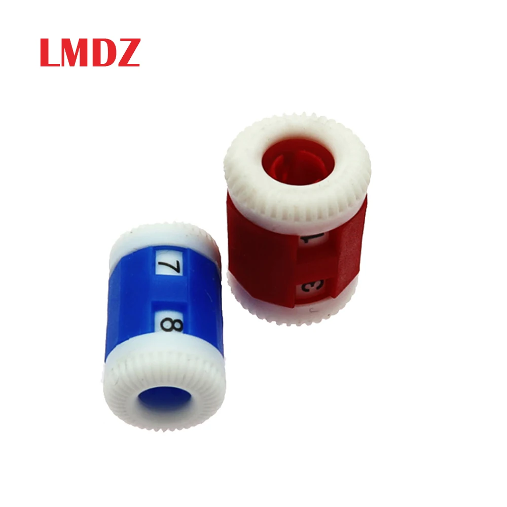 

LMDZ 2PCS Plastic Crochet Knitting Row Counter Stitch Tally Knitter Convenient Knitting Row Counter 2 Size Round Stitch Knitter