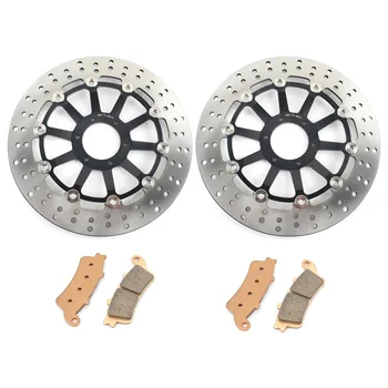 

BIKINGBOY For Honda VFR 800 Fi Interceptor 1998-2005 / ABS 2002-2005 GL 1800 Goldwing 01-17 Front Brake Disks Discs Rotors Pads
